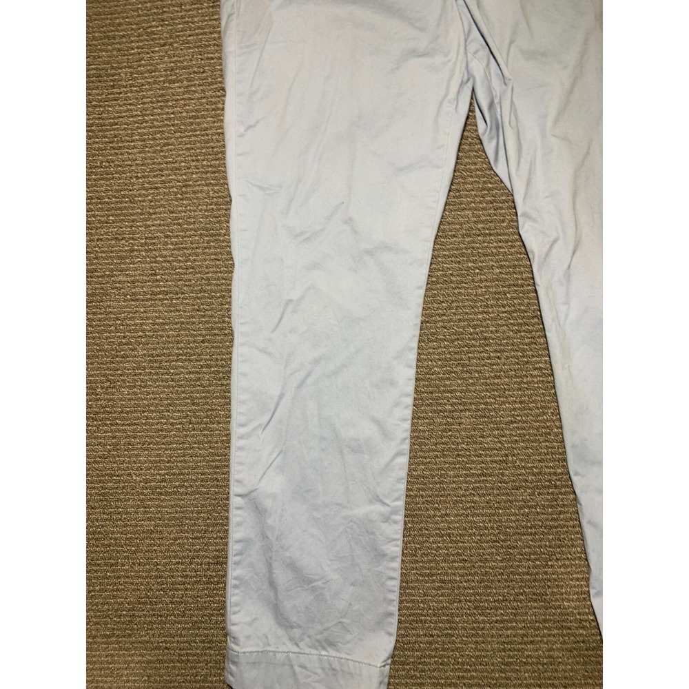 Polo Ralph Lauren Mens Classic Fit Flat Front Chino Blue Pants 34x32 Cotton - Picture 9 of 16